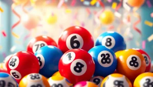 Menampilkan toto togel yang berwarna-warni dalam suasana kemenangan yang meriah.