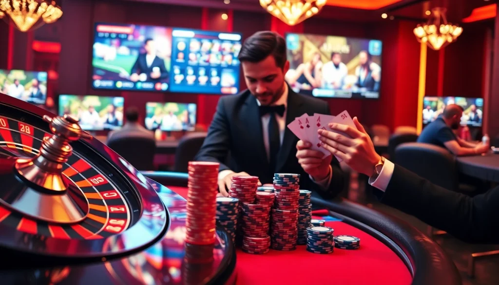 Experience high-stakes excitement at Indibet casino with players enjoying various games.