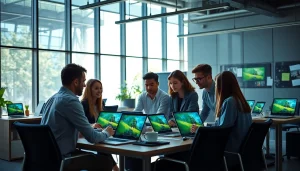 Creating dynamic images with nano banana pro in a vibrant tech workspace.