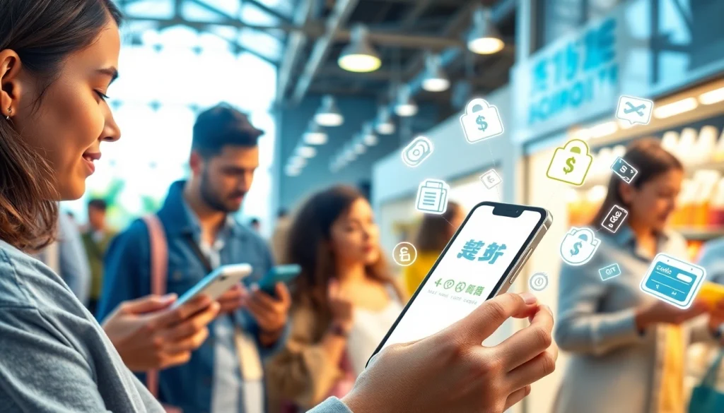 밝고 안전한 환경에서 강조된 상품권소액결제 서비스로 즐기는 몰입형 모바일 쇼핑 경험.