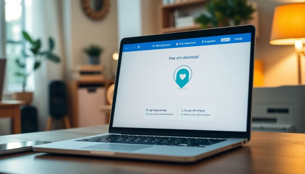 Discover how to free vpn download with a user-friendly interface on a laptop.