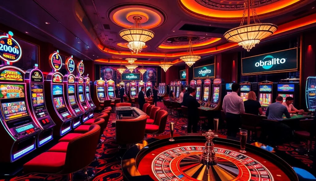 Rasakan aksi permainan yang mendebarkan dengan mesin slot obraltoto yang penuh warna dan meja roulette.