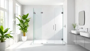 Genießen Sie die sonni Duschkabine 80x80 in einem modernen und luxuriösen Badezimmer.