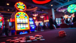 Temukan pengalaman slot deposit 1000 dengan mesin slot berwarna-warni dan cahaya energik.