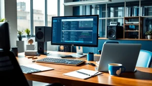 zirvegrupbilgisayar modern ofis ortamında profesyonel bilgisayar kurulumu.