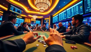 Experience thrilling poker strategies at Haywin's upscale casino tables with exciting gameplay.