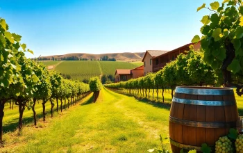 Experience the charm of Clarksburg wineries with fresh grapes and scenic vineyard views.