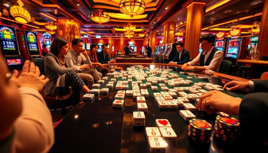 Immerse yourself in the thrilling gameplay of Mahjong Ways 2 at a vibrant casino table.