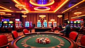 Engaging players enjoying thrilling games at https://rr88c.mobi/ online casino with vibrant atmosphere.