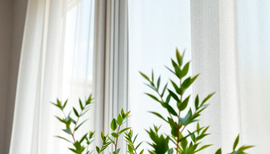 Zainstalowane moskitiery na wymiar w nowoczesnym wnętrzu, oferujące ochronę i komfort.