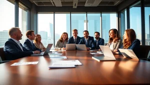 Engaged investors collaborating on Luxembourg Soparfi strategies in a modern office.