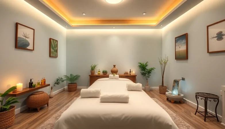 편안한 장식과 에센셜 오일이 있는 Relaxing 안양스웨디시 마사지 치료실