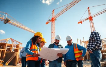 Construction site showcasing diverse workers as an illustration of Texas construction news.