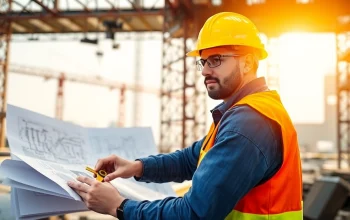 Construction apprenticeship training with a focused apprentice at a live building site.