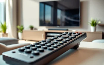 Verwenden Sie die Sony RMT-TX300E Fernbedienung für ein elegantes Fernseherlebnis.