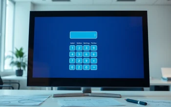 Use frame calculator to accurately determine frame measurements in a modern office.